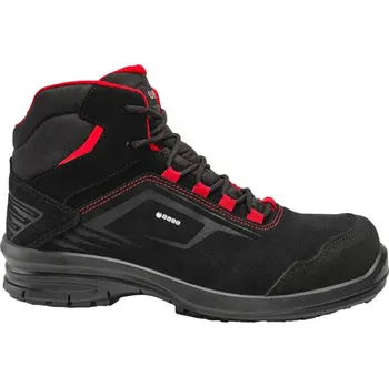 Pracovní obuv PORTWEST Obuv Base DIONE TOP B0983A S3L, kotníková s nekovovou špicí POR-B0983ABKD47 47 Černá/červená