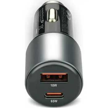 autonabíječka 83 W s USB-C PD a USB-A QC3.0 černá