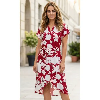 Dámské šaty Dámské šaty KIXMI SESSILY VÍNOVÁ M