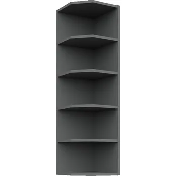 Kuchyňská skříňka Vysoká horní rohová skříňka LUNARA - šířka 30 cm, antracit