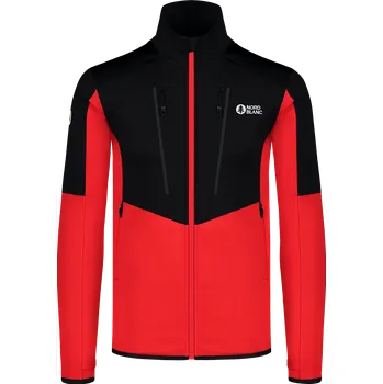 Pánská mikina Pánská powerfleecová mikina NORDBLANC GROAN NBWFM8282 ČERVENÁ S