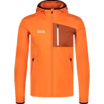 Pánská powerfleecová mikina NORDBLANC BRACKEN NBWFM8286 ORANŽOVÁ S