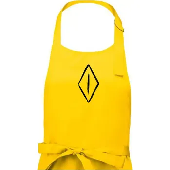 Kuchyňská zástěra Dámské přirození hladce oholené - Dámská zástěra na vaření - Univerzální velikost ( Žlutá )