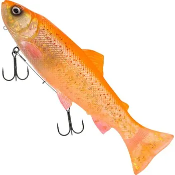 Umělá nástraha Savage Gear 3D Line Thru Pulsetail Trout - Clear Golden Albino - 20 cm - 1636620