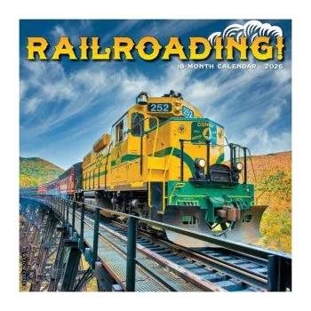 Kalendář Railroading 2026 12 X 12 Wall Calendar (EN)