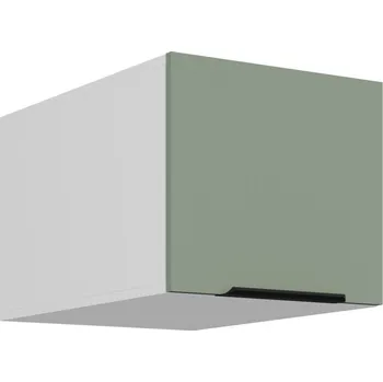 Kuchyňská skříňka Horní skříňka s výklopnými dvířky LUNARA - šířka 40 cm, zelená / bílá