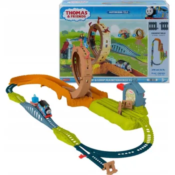 FISHER PRICE Vlaková dráha Tomáš a jeho přátelké - Údržbářská základna | 444749
