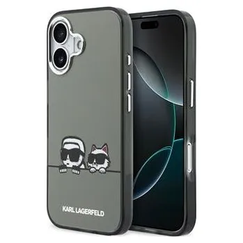 Telefonní příslušenství Karl Lagerfeld IML K&CH Heads Logo MagSafe Zadní Kryt pro iPhone 17 Black