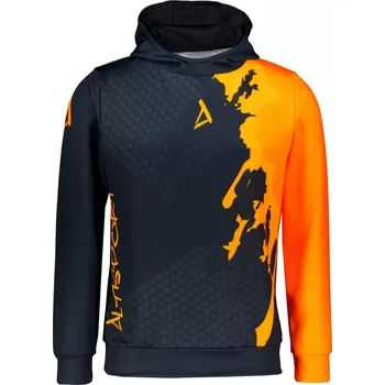 Pánská mikina Pánská funkční mikina premium ALTISPORT VOJ/ALM112MI01 ČERNÁ-FLUO ORANGE XL
