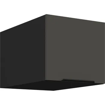 Kuchyňská skříňka Horní skříňka s výklopnými dvířky LUNARA - šířka 40 cm, grafit / černá