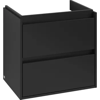 Koupelnový nábytek Villeroy & Boch Skyla skříňka 62.2x43.9x59.6 cm pod umyvadlo závěsná černá C79500VL