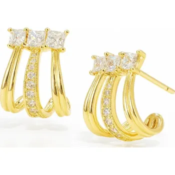 Náušnice Flamenco Mystique Náušnice z nerezové oceli pokovené 14k zlatem KST3516