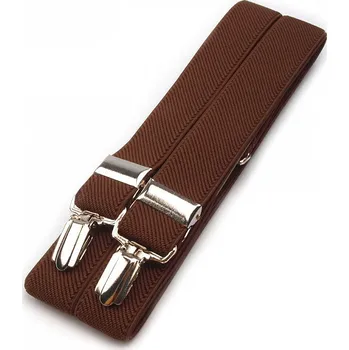 Kšandy Šle šíře 2,5 cm délka 125 cm, velké, 4 hnědá koňak