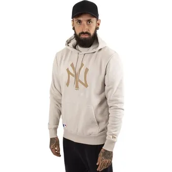 Pánská mikina Pánská mikina New Era NOS MLB REGULAR HOODY NEYYAN L Béžová