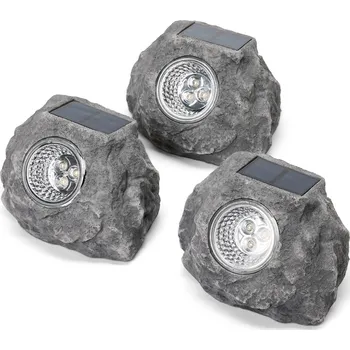 Venkovní osvětlení 700014 - Tchibo - Prémiové solární LED kameny - barva: šedá