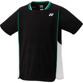 Pánské oblečení Pánské tričko Yonex Crew Neck Černý (M)