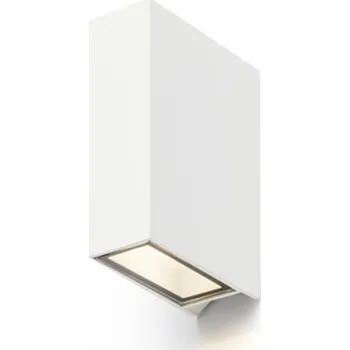 Venkovní osvětlení VÝPRODEJ VZORKU RENDL UKKO nástěnná bílá 230V LED 2x3W 55° IP54 3000K R12554