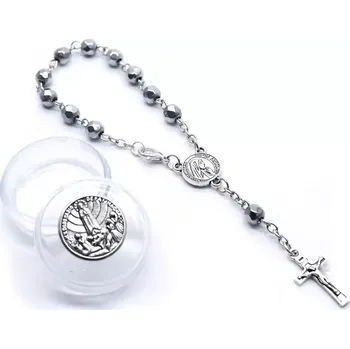 Růženec Růženec do ruky, do auta, stříbrný