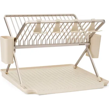 Odkapávač na nádobí Brabantia, Odkapávač na nádobí Brabantia skládací, velký, béžový - Formadore