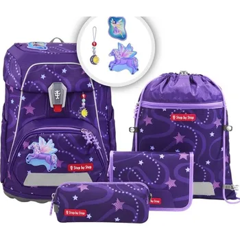 Školní batoh Školní aktovka Step by Step FIT, Pegasus Emily - 5 dílný set, AGR certifikát