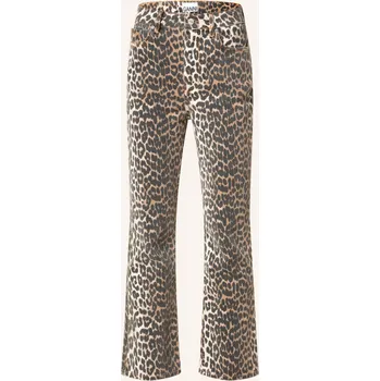 Dámské džíny Ganni Dámské 7/8 Džíny, 943 leopard, 32