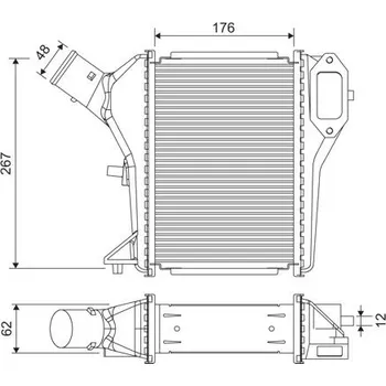 Chladič motoru Chladič turba VALEO 822922