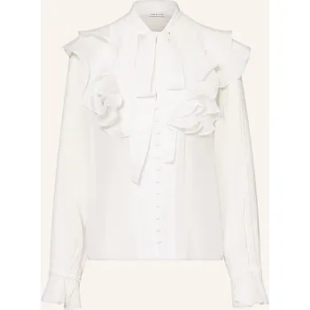 Dámská halenka Mrs & Hugs Dámská Halenka S Volány, bílá, 42