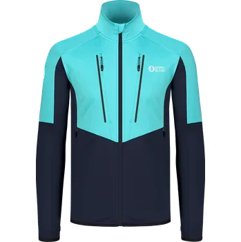 Pánská mikina Pánská powerfleecová mikina NORDBLANC GROAN NBWFM8282 SVĚTLE MODRÁ XL