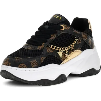 Dámské tenisky Dámské Nízké tenisky GUESS HARPAA FLPHARFAL12-BLKBR – Černá 36