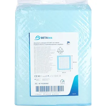 Inkontinenční podložka Zarys BETAtex absorpční podložka, bal. 25 ks Velikost: 60 x 60 cm