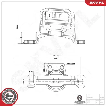 Zavěšení motoru Zavěšení motoru ESEN SKV 75SKV330