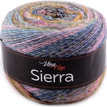Příze Pletací příze Sierra 150 g, barva 5 (7208) modrá světlá růžová