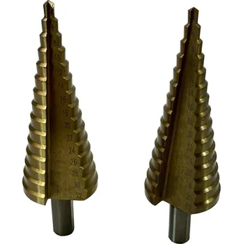 Vrták Forsage Kuželový stupňovitý vrták na kov a dřevo 2 ks 4-32 mm - vánoční akce