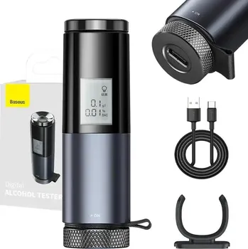Alkohol tester Baseus Alkohol tester Breathless s LCD základnou (černý)
