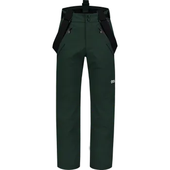 Pánské kalhoty Pánské lyžařské kalhoty NORDBLANC SNAG NBWP8301 TMAVĚ ZELENÁ XXXL