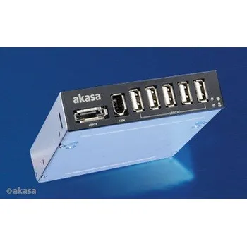 PC skříň AKASA AK-ICR-08 interní USB HUB černý