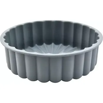 Nádoba na pečení Silikonová kulatá forma na pečení 20 cm šedá