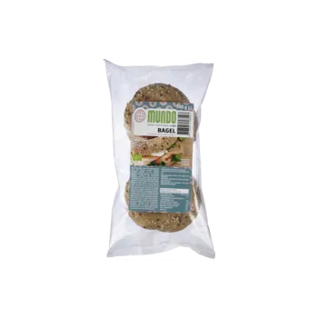 Trvanlivě pečivo O Mundo Bagel celozrnný 4x85g bio BIO VEGAN Množství: 1 ks