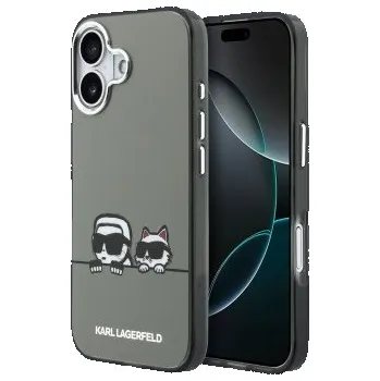 Karl Lagerfeld IML K&CH Heads Logo MagSafe Zadní Kryt pro iPhone 17 Black