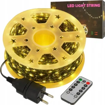 Vánoční dekorace Flamenco Mystique Venkovní/vnitřní vánoční osvětlení stromku, 500 LED drátů, 50 m, teplá bílá LAMP48