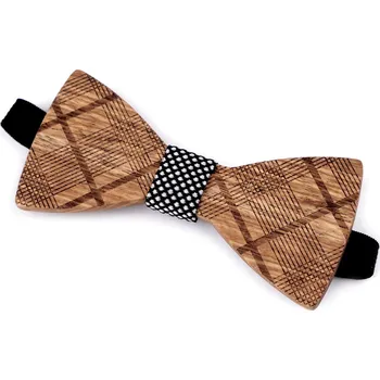 Dřevěný motýlek, velké, 18 hnědá přírodní šedá