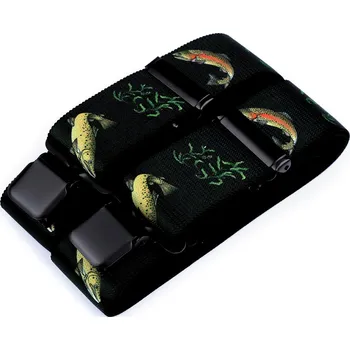 Kšandy Šle rybářské šíře 4 cm délka 120 cm, velké, 3 zelená tmavá