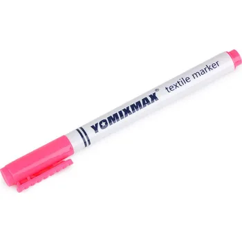 Fixy na textil, malé, 2 růžová neon