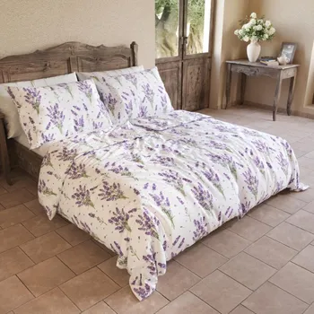 Povlečení Kvalitex Bavlněné povlečení PROVENCE COLLECTION Levandule fialová