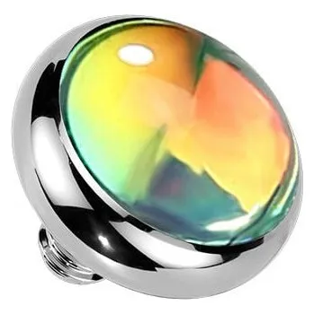 Piercing Šperky4U Microdermal - ozdobná část, duhové barvy - MD054-G