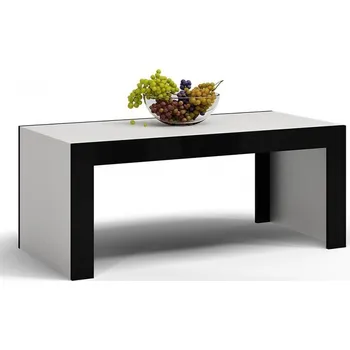Obývací pokoj Konferenční stolek Deko D1 Černá/Bílá Lesk