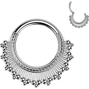Piercing Šperky4U Ocelový piercing - segment kruh - SG136-1210