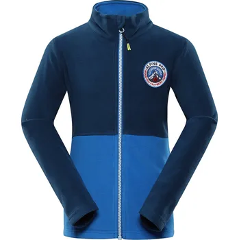 Chlapecká mikina Alpine Pro Siuso Dětská fleecová mikina KSWB220 perská modrá 128-134