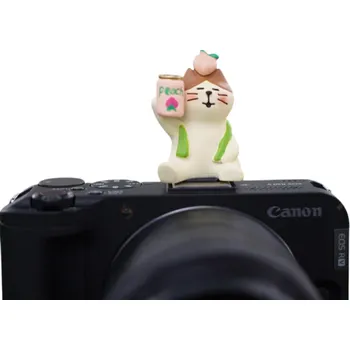 Selfie tyč Krytka blesku fotoaparátu Univerzální patice Dekorativní ochrana motiv kočka s broskvičkou pro Sony Nikon Canon Fuji Pentax Leica Olympus