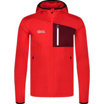 Pánská mikina Pánská powerfleecová mikina NORDBLANC BRACKEN NBWFM8286 ČERVENÁ XL
